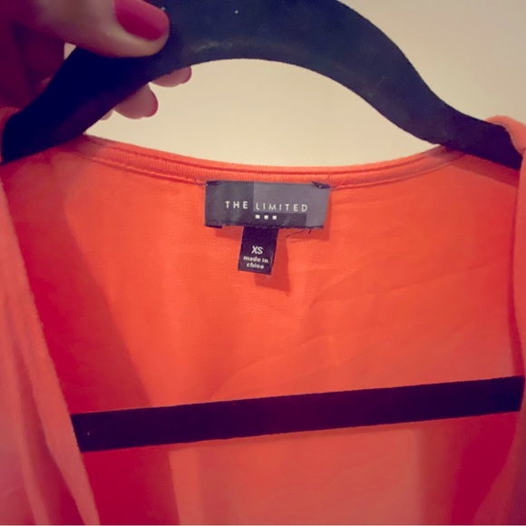 The Limited, XS, peach woman’s sheer, cardigan - Picture 2 of 4